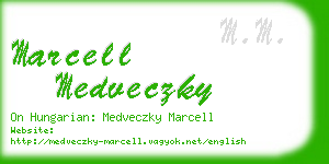 marcell medveczky business card